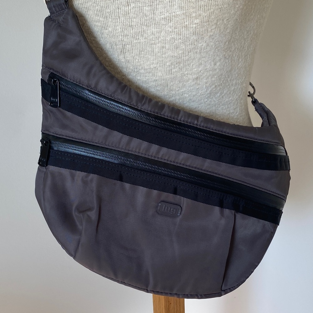 Lug Hippy crossbody Charcoal Bag